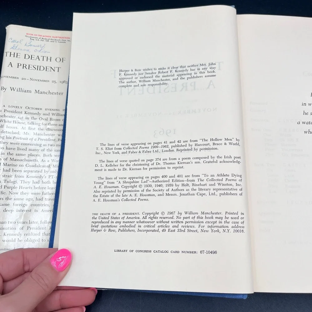 The Death of a President‎ November 1963 William Manchester Hardcover Book